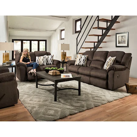 Casual Reclining Living Room Group